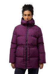 Jack Wolfskin Kurtka puchowa w kolorze fioletowym rozmiar: XL. Różowe kurtki damskie Jack Wolfskin, xl, bez wzorów, z puchu, bez kaptura. Za 571.03 zł.