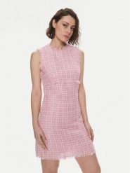 Silvian Heach Sukienka koktajlowa GPP24305VE Różowy Regular Fit. Czerwone sukienki damskie Silvian Heach, bez wzorów, z syntetyku, wizytowe, bez ramiączek. Za 379.99 zł.