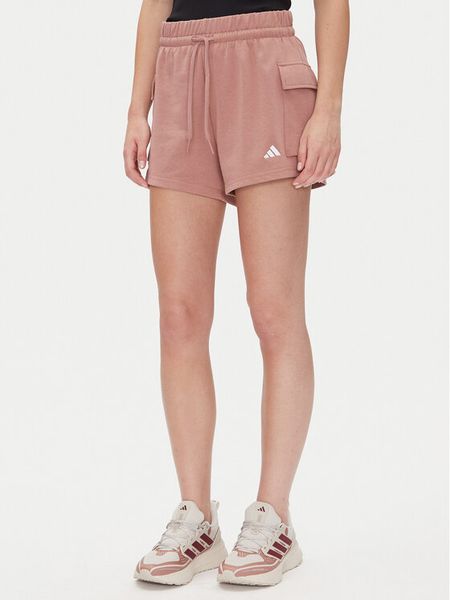 Adidas Szorty sportowe Essentials Small Logo JC5703 Różowy Loose Fit. Czerwone spodenki sportowe damskie Adidas, l, bez wzorów, z bawełny. Za 79.99 zł.