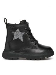 Geox Kozaki B Kiddartah Girl B465YA 085EW C9999 S Czarny. Czarne kozaki dziewczęce Geox, bez wzorów, ze skóry, bez obcasa, bez zapięcia. Za 269.99 zł.