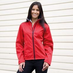 Damska Kurtka Soft Shell Core. Niebieskie kurtki damskie RESULT, s, bez wzorów, z elastanu, bez kaptura. Za 153.99 zł.
