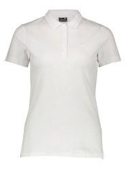 4F Koszulka polo w kolorze białym rozmiar: M. Białe koszulki damskie 4F, m, bez wzorów, z bawełny, bez kołnierzyka, bez ramiączek. Za 65.54 zł.