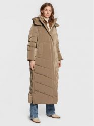 Calvin Klein Płaszcz zimowy Modern K20K205127 Beżowy Regular Fit. Brązowe kurtki damskie Calvin Klein, na zimę, xs, bez wzorów, z syntetyku, bez kaptura. Za 1,599.00 zł.