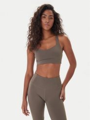 Girlfriend Collective Biustonosz sportowy Float Riley 1055 Beżowy. Brązowe biustonosze sportowe damskie GIRLFRIEND COLLECTIVE, bez wzorów, z syntetyku. Za 169.99 zł.