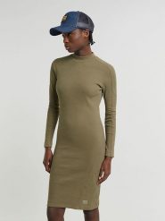 G-Star Sukienka dzianinowa w kolorze khaki rozmiar: XS. Brązowe sukienki damskie G-Star, bez wzorów, z dzianiny, retro, bez ramiączek. Za 178.45 zł.