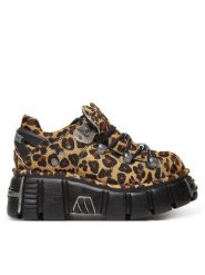 NEW ROCK Sneakersy M-120N-C71 Brązowy. Brązowe obuwie sportowe damskie NEW ROCK, ze skóry, bez zapięcia. Za 1,389.00 zł.