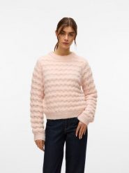Vero Moda Sweter w kolorze jasnoróżowym rozmiar: M. Różowe swetry klasyczne damskie Vero Moda, m, z materiału, bez kołnierzyka. Za 86.99 zł.