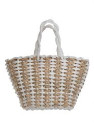 BLE Torebka w kolorze beżowym - 25 x 25 x 13 cm rozmiar: onesize. Brązowe torebki klasyczne damskie BLE, z materiału, przez ramię, bez dodatków. Za 50.95 zł.