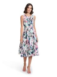 Vera Mont Sukienka w kolorze zielono-jasnoróżowym rozmiar: 48. Różowe sukienki damskie Vera Mont, bez wzorów, bez ramiączek. Za 260.99 zł.