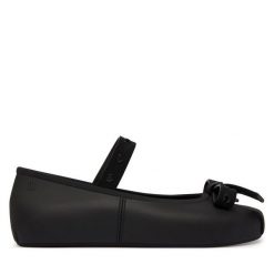 Baleriny Melissa. Czarne baleriny dziewczęce Melissa, bez wzorów, bez obcasa, bez zapięcia. Za 318.99 zł.