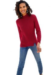 WITT WEIDEN Sweter w kolorze czerwonym rozmiar: 46. Czerwone swetry klasyczne damskie WITT WEIDEN, prążkowane, bez kołnierzyka. Za 33.21 zł.