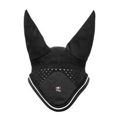 Czapka z muchą dla koni Premier Equine. Czarne czapki damskie PREMIER EQUINE, bez wzorów. Za 217.50 zł.