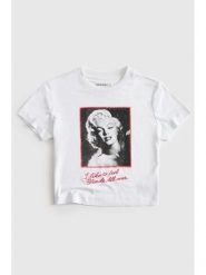 Guess T-Shirt 182713 Biały Classic Fit. Białe t-shirty damskie Guess, xl, z aplikacjami, bez kołnierzyka. Za 214.99 zł.