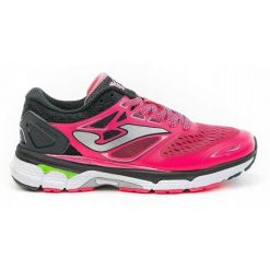 Buty do biegania damskie Joma Hispalis Lady. Czerwone obuwie sportowe damskie Joma, z gumy, bez zapięcia, do biegania. Za 207.99 zł.