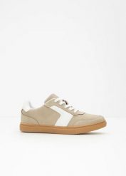 Sneakersy w stylu retro. Brązowe obuwie sportowe casual damskie bonprix. Za 124.99 zł.