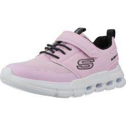 Buty SKECHERS GLIDE STEP FLOW Rose. Czerwone obuwie trekkingowe damskie Skechers, z syntetyku, bez zapięcia. Za 195.99 zł.