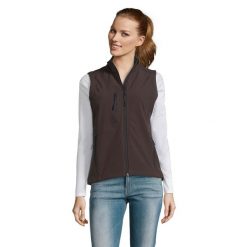 Damska Kamizelka Bez Rękawów Rallye Softshell. Czarne kamizelki damskie SOL'S, l, bez wzorów, z softshellu, bez kaptura. Za 222.99 zł.