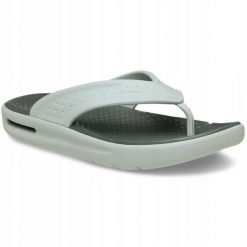 Japonki Dla Dorosłych Crocs In Motion Flip. Zielone klapki damskie Crocs, bez wzorów, z materiału, bez obcasa, bez zapięcia. Za 239.99 zł.