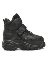 Buffalo Sneakersy 1348-14 2.0 BN15340401 Czarny. Czarne obuwie sportowe damskie Buffalo, z nubiku, bez zapięcia. Za 879.99 zł.