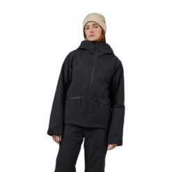 Damska ocieplana kurtka narciarska Rossignol Rochrun. Czarne kurtki damskie Rossignol, na zimę, bez wzorów, bez kaptura. Za 1,478.50 zł.