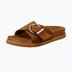 Klapki damskie GANT Mardale. Brązowe klapki damskie Gant, bez wzorów, z gumy, bez obcasa, bez zapięcia. Za 339.99 zł.