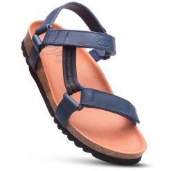 Sandały damskie SCHOLL HEAVEN AD na rzepy. Niebieskie sandały damskie Scholl, bez wzorów, bez obcasa, bez zapięcia. Za 249.99 zł.