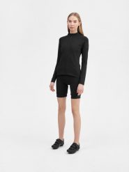 4F Bluza rowerowa rozpinana bez kaptura damska L. Czarne bluzy damskie 4F, l, bez wzorów, z dzianiny, bez kaptura. Za 269.99 zł.