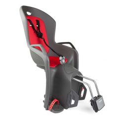 Fotelik Rowerowy Tylny Na Ramę Hamax Amiga szaro-czerwony. Czerwone foteliki rowerowe HAMAX. Za 359.99 zł.