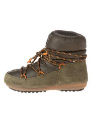 Moon Boot Skórzane botki zimowe "Low" w kolorze khaki rozmiar: 36. Brązowe botki damskie Moon Boot, na zimę, z materiału, bez obcasa, bez zapięcia. Za 285.49 zł.