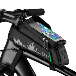 Sakwa rowerowa Rockbros na ramę. Czarne torebki klasyczne damskie ROCKBROS, bez dodatków. W wyprzedaży za 75.00 zł.
