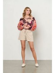 &Co Woman Bluzka "Acha" w kolorze jasnoróżowo-bordowym rozmiar: XL. Czerwone bluzki damskie &Co Woman, xl, bez wzorów, z bawełny, bez kołnierzyka, bez ramiączek. Za 117.45 zł.