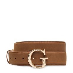 Pasek Guess. Brązowe paski damskie Guess, z aplikacjami. Za 234.99 zł.