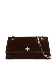 Tory Burch Torebka Kira Turnlock Suede Shouldr Bag 169176 Brązowy. Brązowe torebki wieczorowe damskie Tory Burch, bez wzorów, ze skóry, bez dodatków. Za 2,699.00 zł.