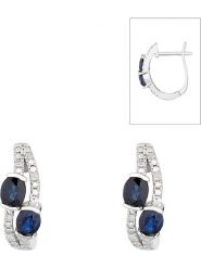 CARATELLI Złote kolczyki "Thalassa" z diamentami rozmiar: onesize. Niebieskie kolczyki damskie CARATELLI, z diamentem, złote. Za 1,380.45 zł.