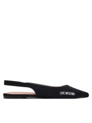 LOVE MOSCHINO Baleriny JA11021G0MIM0000 Czarny. Czarne balerinki damskie Love Moschino, bez wzorów, z materiału. Za 609.99 zł.
