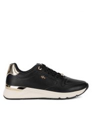 MEXX Sneakersy MI001008143W Czarny. Czarne obuwie sportowe damskie Mexx, ze skóry, bez zapięcia. Za 199.99 zł.