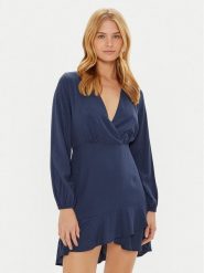 Pepe Jeans Sukienka codzienna Kendall PL953610 Granatowy Regular Fit. Niebieskie sukienki damskie Pepe Jeans, bez wzorów, z jeansu, bez ramiączek. Za 209.99 zł.