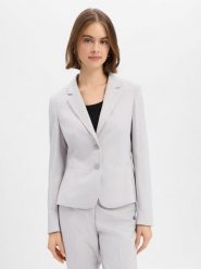 More & More Marynarka damska Kobiety Sztuczne włókno szary wypukły wzór tkaniny, 42. Szare marynarki i żakiety damskie More & More, bez wzorów, z tkaniny, eleganckie. Za 679.95 zł.