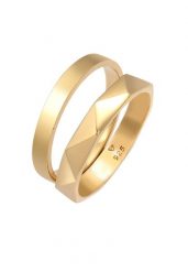 Elli Damy Bandring Basic Hexagon Hammered in 925 Sterling Silver Pierścionki 1 ct Damski. Szare pierścionki damskie Elli, srebrne. Za 223.99 zł.