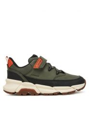 Geox Sneakersy J Flexyper Plus J56LCA 0MEFU C3009 S Khaki. Brązowe buty sportowe chłopięce Geox, ze skóry, bez zapięcia. Za 309.99 zł.