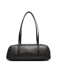 Calvin Klein Torebka Emblem Aop Bauletto LV04F3585G Czarny. Czarne torebki klasyczne damskie Calvin Klein, ze skóry, bez dodatków. Za 529.99 zł.