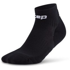 Damskie skarpety kompresyjne do biegania sportowe za kostkę Core Run CEP. Czarne skarpetki damskie CEP, bez wzorów, z elastanu. Za 79.00 zł.