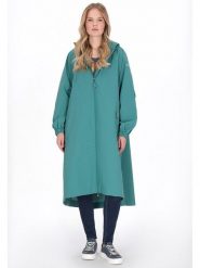 Schmuddelwedda Płaszcz przeciwdeszczowy w kolorze turkusowym rozmiar: XXL. Niebieskie płaszcze damskie Schmuddelwedda, xxl, bez wzorów, bez kaptura. Za 295.99 zł.