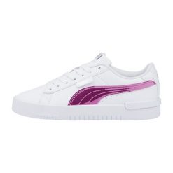 Buty damskie sportowe do chodzenia Puma JADA HOLO. Białe obuwie sportowe casual damskie Puma, z materiału, trekkingowe. Za 126.00 zł.