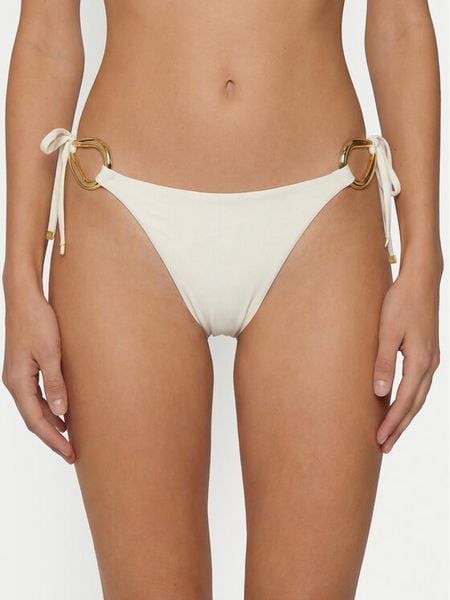 Guess Dół od bikini E6GO10 KF590 Biały. Białe bikini Guess, z aplikacjami, z syntetyku. Za 289.99 zł.
