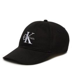 Czapka z daszkiem Calvin Klein Jeans. Czarne czapki z daszkiem damskie Calvin Klein Jeans, bez wzorów, z jeansu. Za 119.99 zł.