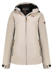 Canadian Peak Kurtka softshellowa "Tamigoglasseak" w kolorze beżowym rozmiar: L. Brązowe kurtki sportowe damskie Canadian Peak, l, bez wzorów, z materiału, bez kaptura. Za 188.85 zł.