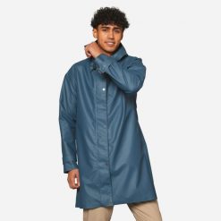 Parka na rower miejski Btwin 540 unisex przeciwdeszczowa. Brązowe parki damskie B'TWIN, s, z materiału, bez kaptura. Za 339.99 zł.