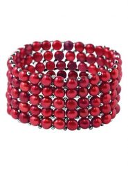 ATELIERS SAINT GERMAIN Bransoletka z perłami rozmiar: onesize. Czerwone bransoletki damskie ATELIERS SAINT GERMAIN. Za 556.99 zł.