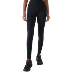 Legginsy damskie 4F FNK. Czarne legginsy damskie 4F, m, bez wzorów, z materiału. Za 99.99 zł.